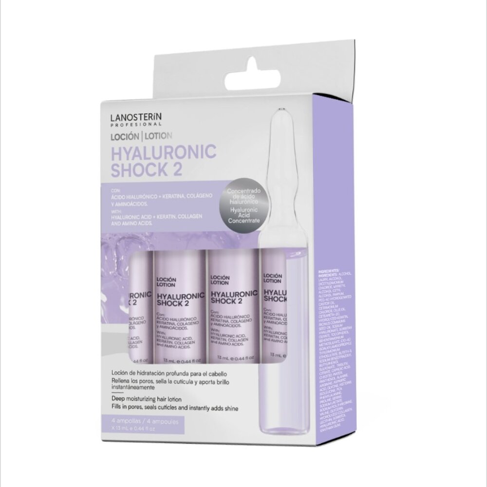 Lanosterin -HYALURONIC SHOCK 2 - 4 unid. x 13 mL e 0.4 fl oz